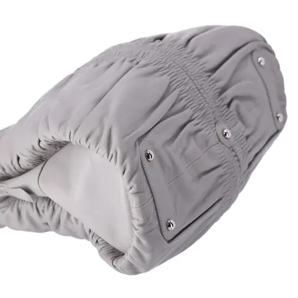 Christian Dior Karenina Handbag North South Tote Gray Leather - Picture 7 of 9